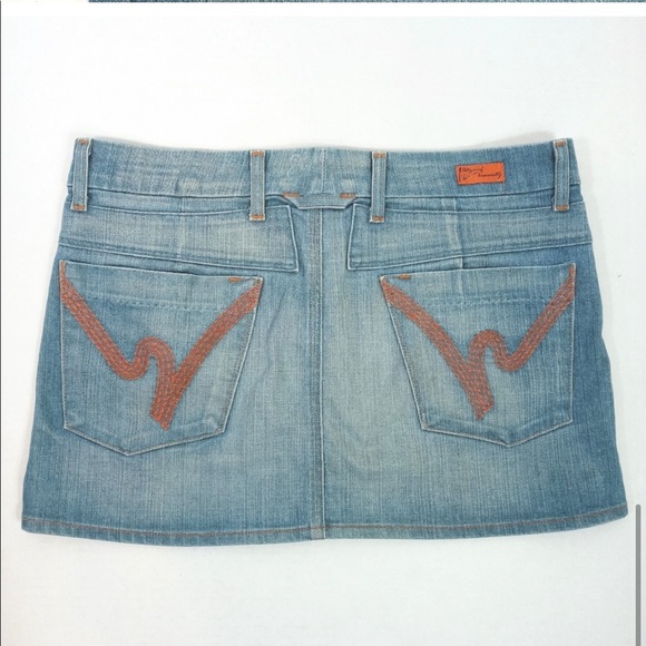 Citizens Of Humanity Dresses & Skirts - ⭐️FINAL PRICE⭐️ CITIZENS OF HUMANITY Blue Denim Miniskirt Big H Pockets